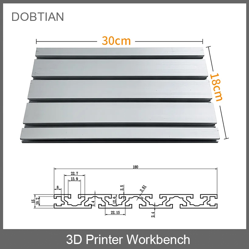 3018 Aluminium Cnc - 1 Buah 15180 Profil Aluminium Ekstrusi