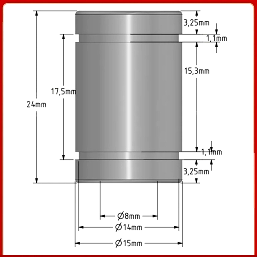 Bantalan Linier Pengganti Prin - Lm8Uu Bearing ulasan dan harga