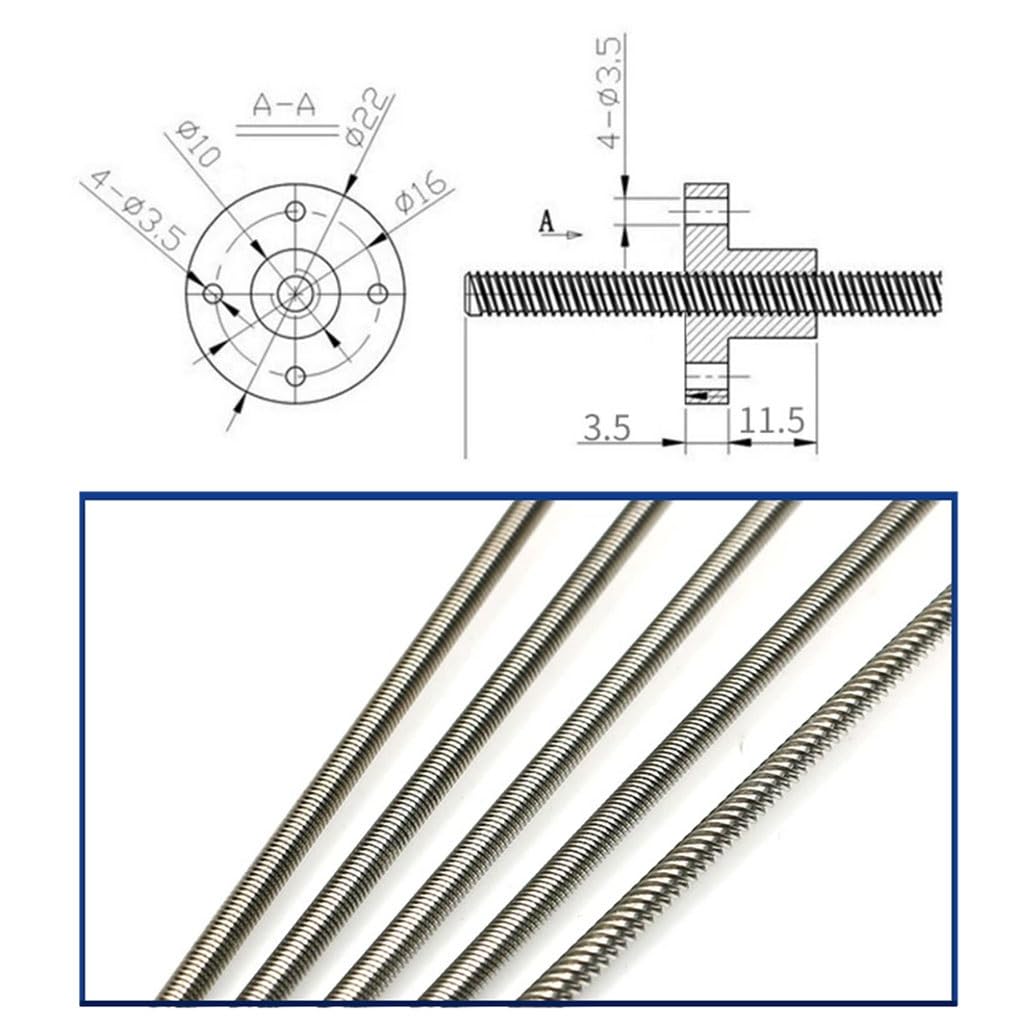 1 Buah T6 Sekrup Timah Bulat F - Lead Screw 8Mm ulasan dan harga