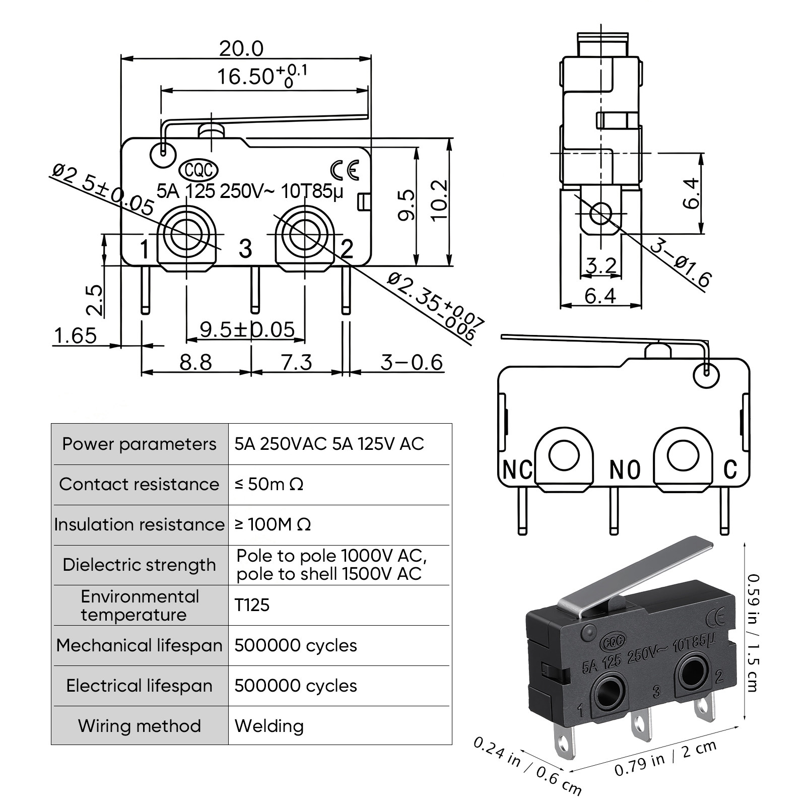 Sakelar Mikro Pintu Microwave  - Limit Switch ulasan dan harga