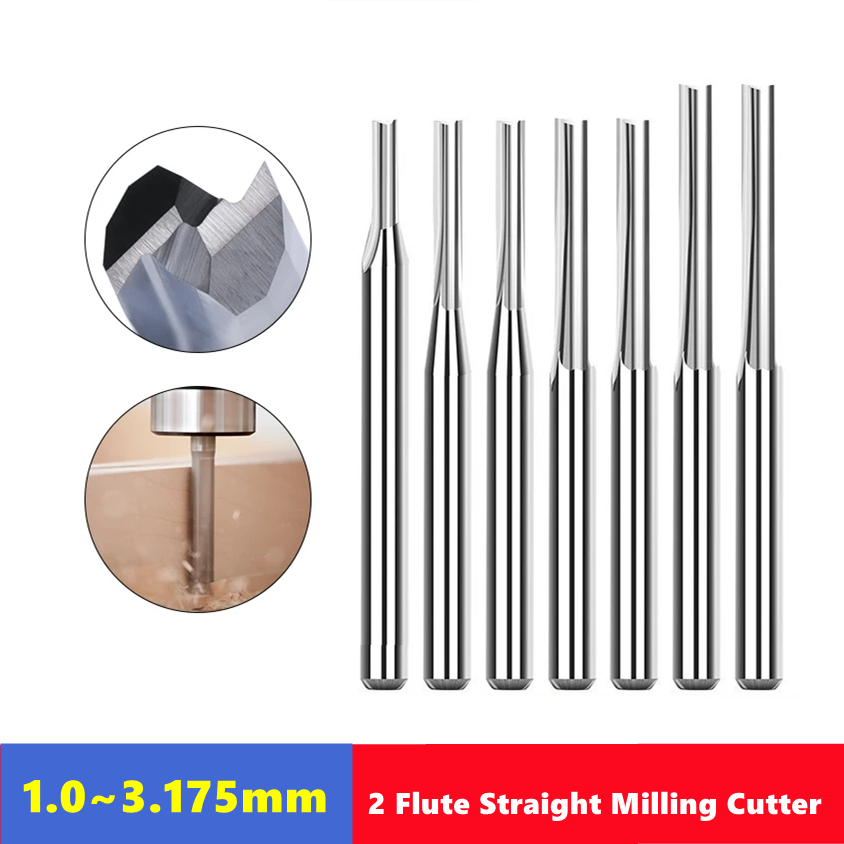 Mata bor Router karbida, 10 bu - End Mill Set ulasan dan harga