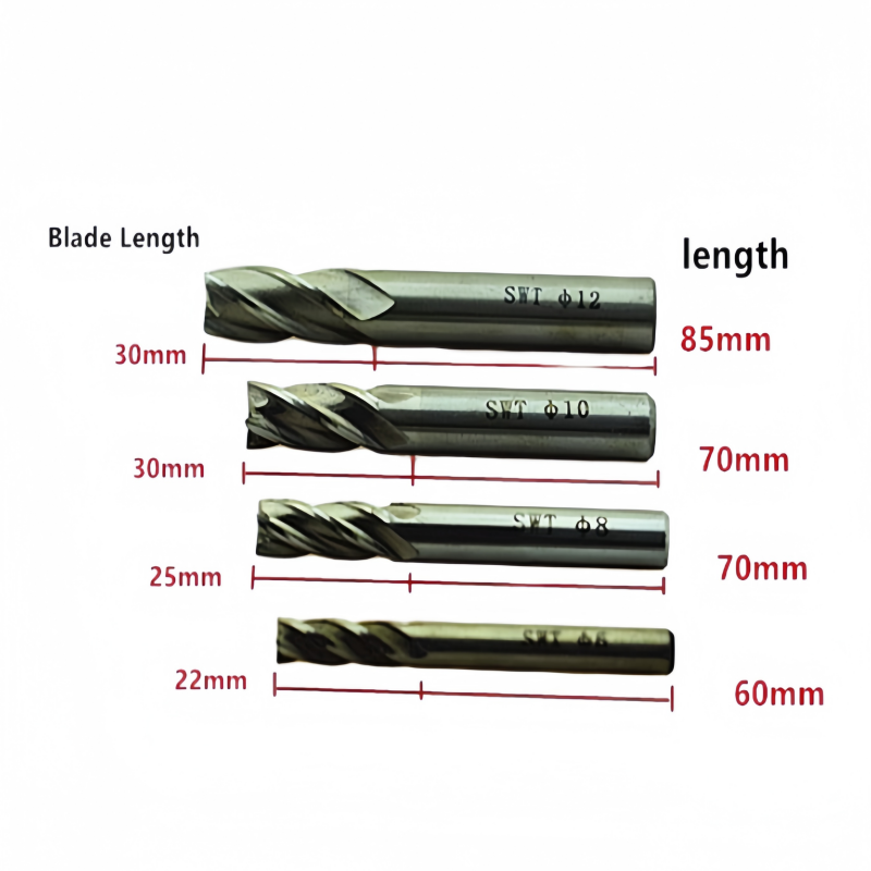 4Pcs Karbida Akhir Pabrik HSS  - End Mill Set ulasan dan harga