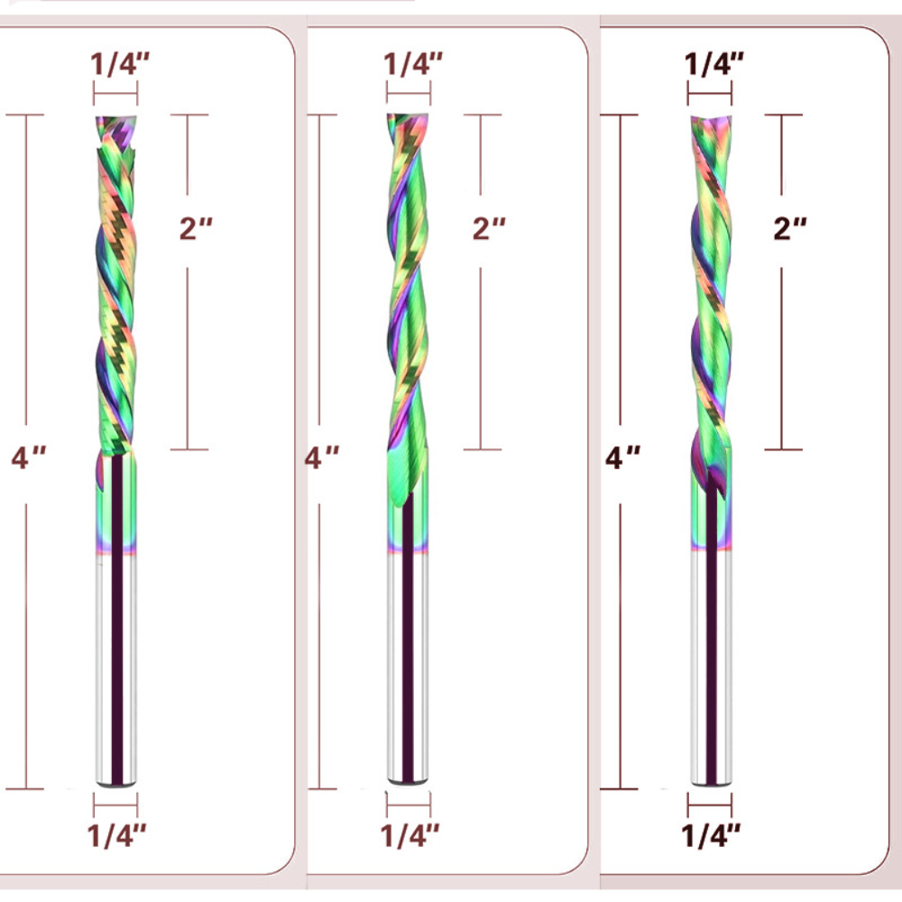 Mata Router Spiral dengan Lapi - Carbide End Mill ulasan dan harga