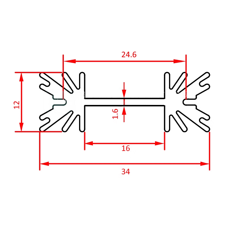 5 Buah TO-220 Triode MOS Trans - Aluminium Extrusion ulasan dan harga